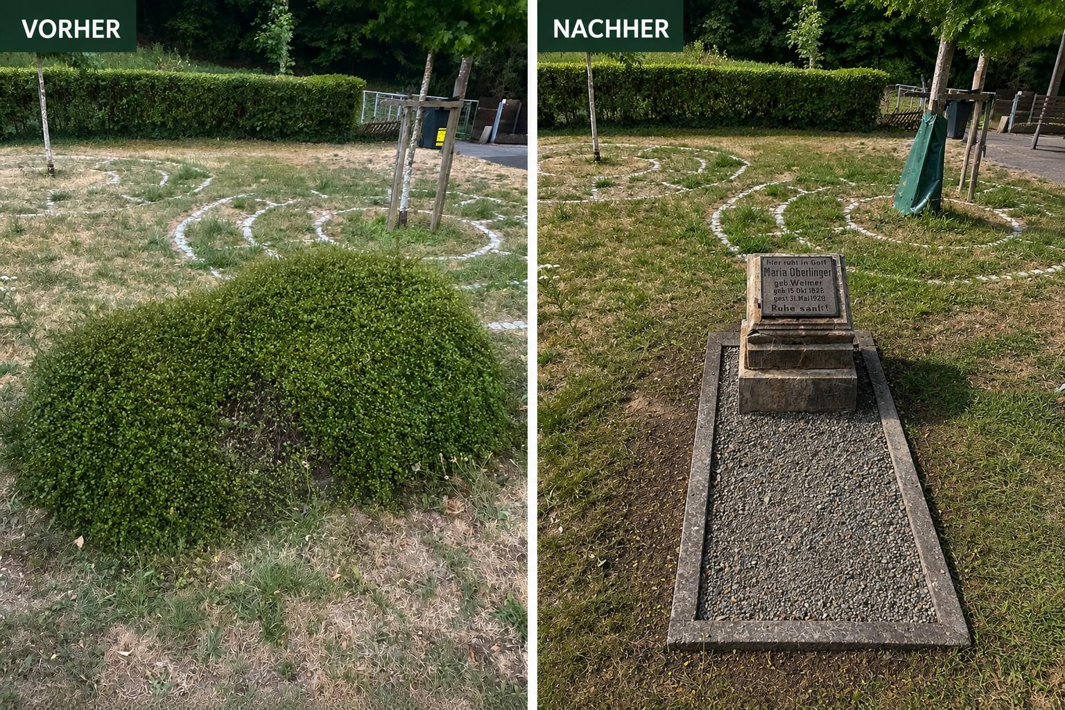 Grabpflege und Grabneuanlage im Hunsrück